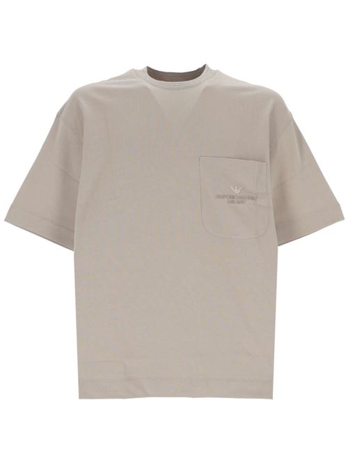 Light brown cotton t-shirt Emporio Armani | 3D1T951JWZZ01M5